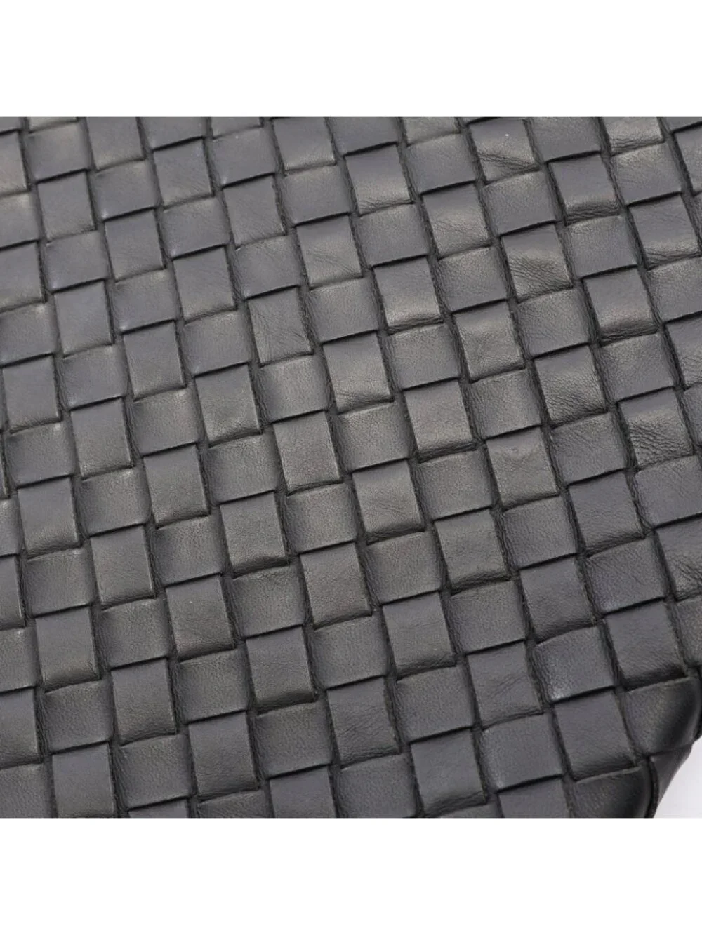 Bottega Veneta Shoulder Bag Intrecciato Black Leather